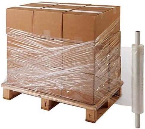 Gpack 20" x 1100 FT 1 Roll – 65 Gauge Thick Stretch Moving & Packing Wrap. Industrial Strength, Clear Plastic Pallet Shrink Wrap with Handle Ideal for Furniture, Boxes, (20inch x1100Ft 65Gauge) in Saudi Arabia