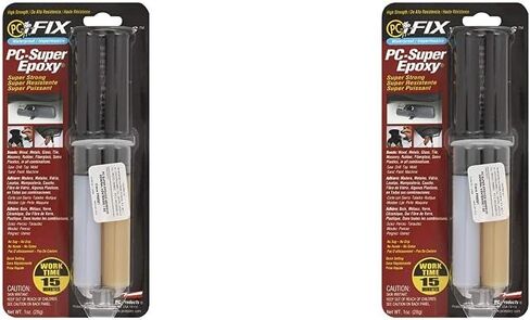 منتجات الكمبيوتر الشخصي، معجون لاصق PC-Super Epoxy، حقنة مزدوجة بوزن 1 أونصة، شفافة 16619 in Kuwait