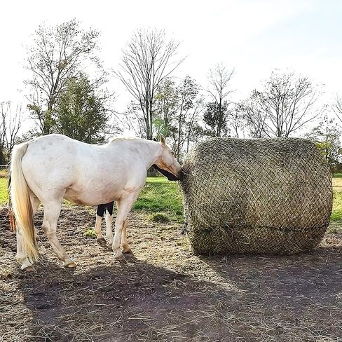BR PeGE Hay Round Bale Net 5x5 ft Hay Large Bale Slow Feed Hay Round Net for Horses and Mules Durable and knotless Thick Round Bale Slow in Saudi Arabia