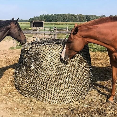 BR PeGE Hay Round Bale Net 5x5 ft Hay Large Bale Slow Feed Hay Round Net for Horses and Mules Durable and knotless Thick Round Bale Slow in Saudi Arabia