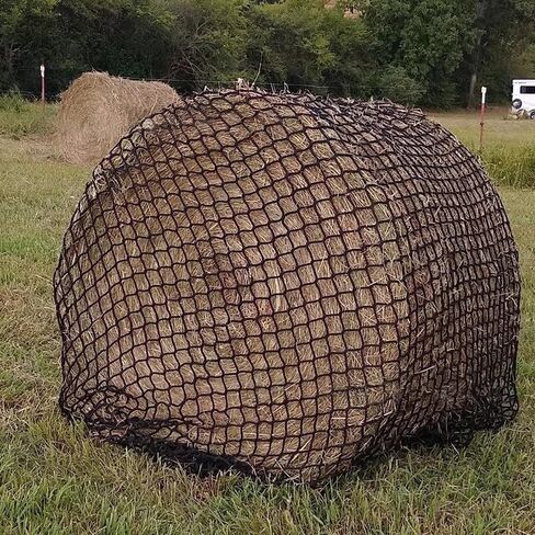 BR PeGE Hay Round Bale Net 5x5 ft Hay Large Bale Slow Feed Hay Round Net for Horses and Mules Durable and knotless Thick Round Bale Slow in Saudi Arabia