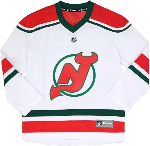 Fanatics Youth New Jersey Devils Alt Replica Jersey NHL Licensed Hockey Jersey Size L/XL Ages 12-18 Years White in Saudi Arabia
