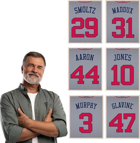 TMO2 Atlanta Braves Wall Decor, Atlanta Braves Room Decor, Atlanta Braves Posters for Walls, Atlanta Braves Sign, Braves Baseball Decor, Atlanta Braves Pictures for Wall Set of 6 (8x10") Unframed in Kuwait
