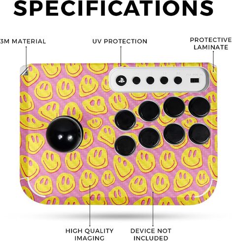 Gaming Skin Compatible with Hori Fighting Stick Mini (PS5, PS4, PC) - Spaced Out - Premium 3M Vinyl Protective Wrap Decal Cover - Easy to Apply | Crafted in The USA by MightySkins in Saudi Arabia