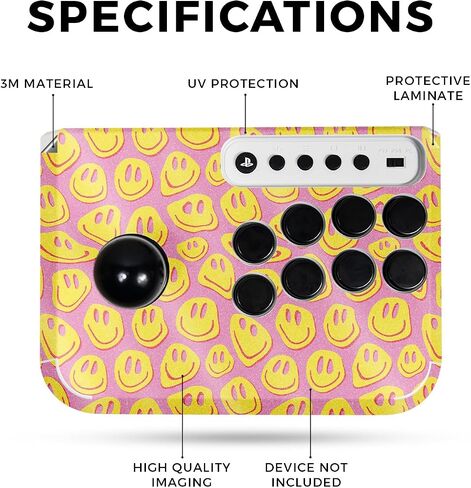 Gaming Skin Compatible with Hori Fighting Stick Mini (PS5, PS4, PC) - Spaced Out - Premium 3M Vinyl Protective Wrap Decal Cover - Easy to Apply | Crafted in The USA by MightySkins in Saudi Arabia