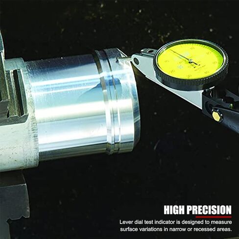 EVTSCAN 0 to 0.8mm Lever Type Test Indicator with Magnetic Base Set, 32mm Dial Diameter with Rotating Bezel and 200mm Flexible Adjustable Arm in Saudi Arabia
