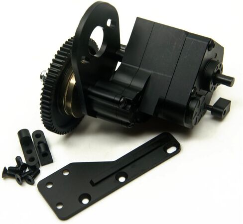 Que-T 2 Speed Aluminum Transfer Case Gearbox for 1/10 AX2 Axial Wraith & SCX10/Honcho RC Car in Saudi Arabia