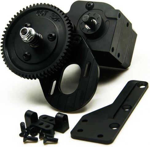 Que-T 2 Speed Aluminum Transfer Case Gearbox for 1/10 AX2 Axial Wraith & SCX10/Honcho RC Car in Saudi Arabia