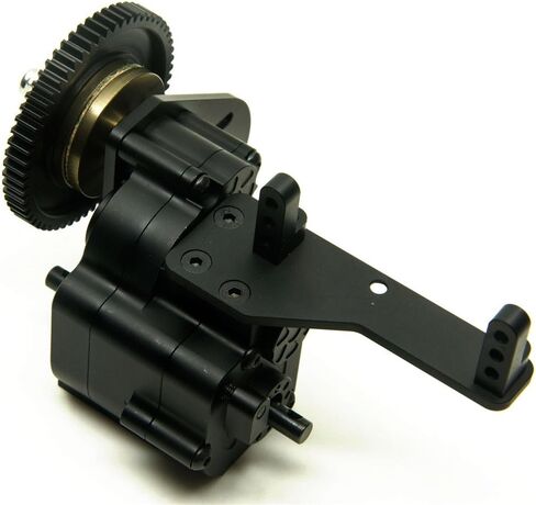 Que-T 2 Speed Aluminum Transfer Case Gearbox for 1/10 AX2 Axial Wraith & SCX10/Honcho RC Car in Saudi Arabia