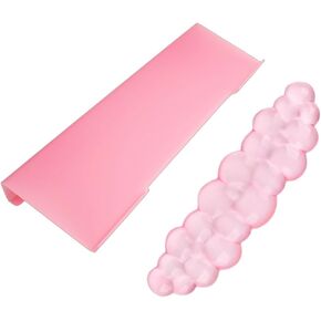 Ergonomic Cloud Gel Wrist Rest&Computer Keyboard Stand, Massage Wrist Rest Support for Keyboard Set, Easy Typing Working Acrylic Clear Stand for Office Home in Kuwait