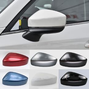 Car Exterior Rearview Mirror Cover Shell Housing Wing Door Side Mirror Cover Cap Fit for Maz-da CX5 CX-5 2017 2018 2019,Gray Left Side in Saudi Arabia