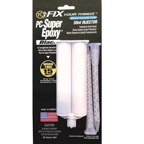 PC Products PC-Super Epoxy Adhesive Paste Kit, Two-Part with Dispensing Gun and 3-Pack of 50ml Cartridges, 03589, Clear in Kuwait