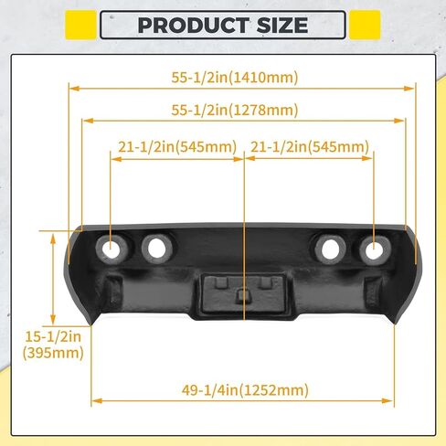 KUAFU Rear Bumper Compatible with 1975 Chevrolet Chevy Corvette C3 Bumper Assembly Painted Black Fiberglass in Saudi Arabia