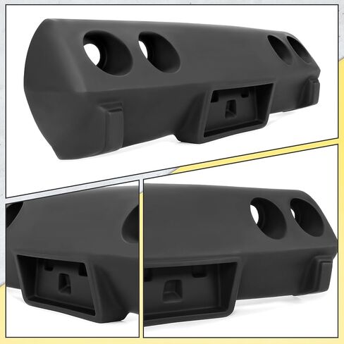 KUAFU Rear Bumper Compatible with 1975 Chevrolet Chevy Corvette C3 Bumper Assembly Painted Black Fiberglass in Saudi Arabia