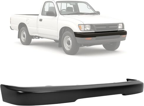 KUAFU Front Bumper Face Bar Compatible with 1995-1997 Toyota Tacoma Base/DLX Fleetside & SR5 Extended Cab Pickup 4WD Truck Bumper Cover Impact Bar Replacement for 5210104080 TO1002156 Chrome Steel in Saudi Arabia