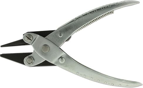 Chain-Nose Parallel Pliers with Spring, 5-1/2 inch long, Smoth Jaws: Apply even pressure every time. Jewelry Making and Repair Tool in Kuwait