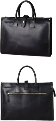 Genuine Leather Notebook Handbags Briefcases Mens Laptop Bags Messenger Shoulder Bags Crossbody Bags in Saudi Arabia