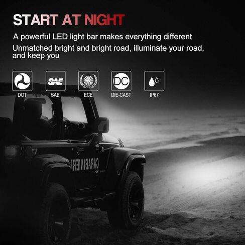Generic 42Inch 780W + 22Inch 390W Curved LED Light Bar Triple Row Flood Spot Combo Beam Off Road Lights + 4pcs 4Inch 60W Led Fog Lights W/2PCS Rocker Switch Wiring Harness for Jeep Trucks ATV Boat in Saudi Arabia