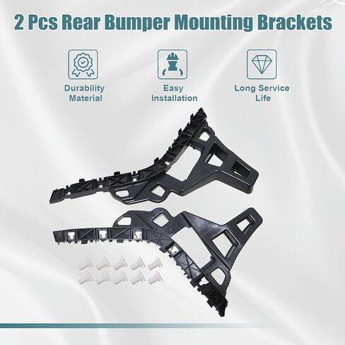 GXARTS 2 قطعة دعامات تثبيت المصد الخلفي يمين يسار مع مشبك 86613C1700 86614C1700 متوافق مع Hyundai Sonata 2015-2019 in Saudi Arabia