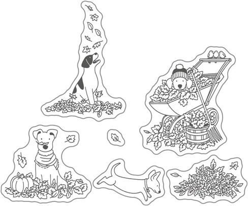Various Animals Dinosaurs Hedgehogs Clear Stamps and Die Cuts Sets for Handmade Card Making Metal Cutting Dies Stencils Scrapbook Kit Embossing Supplies 2024-2025 Seals Template in Saudi Arabia