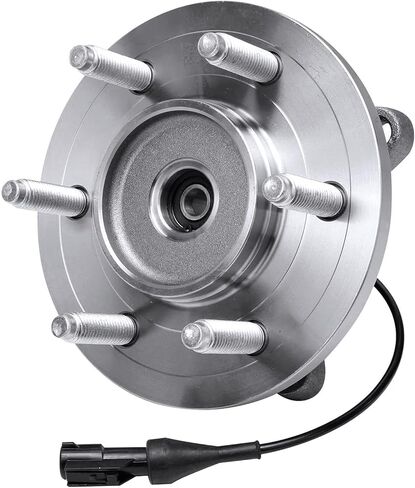 Detroit Axle 515043 Front Wheel Hub and Bearing Assembly w/CV Spindle Nuts for Ford F-150, Lincoln Mark LT, 4x4 (4pc Set) (Column 1, w/ 6 Studs, Built from 11/29/04) in Saudi Arabia
