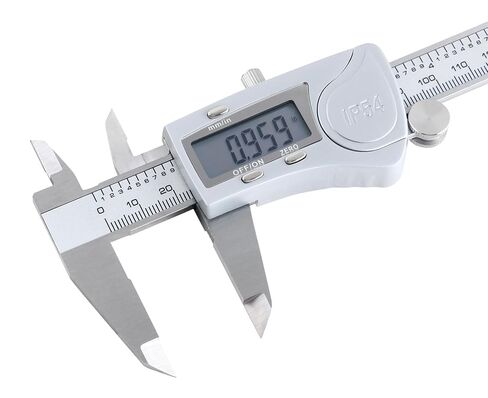 Accusize Industrial Tools Digital Caliper, 0-8''/0-200 mm Range by 0.0005''/0.01 mm Resolution, Large LCD, Ip54 Water Resistant, 2015-0200 in Kuwait