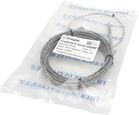 FTARP08 K Type 5m Metal screening Cable 1000mm 1m Flexible Probe sheathed thermocouple Temperature Sensor in Saudi Arabia
