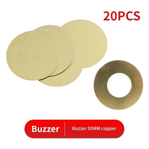20PCS Piezoelectric Ceramic Wafer Plate Dia 35MM 50MM Piezo Buzzer Copper Sheet with Copper Wire, for Speaker(Buzzer-50mm) in Kuwait