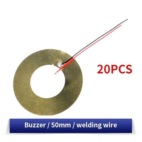 20PCS Piezoelectric Ceramic Wafer Plate Dia 35MM 50MM Piezo Buzzer Copper Sheet with Copper Wire, for Speaker(Buzzer-50mm) in Kuwait