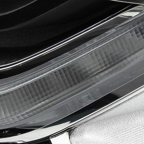 AKKON - يناسب 2018 2019 2020 2021 Chevy Equinox [نوع الهالوجين] أنبوب LED DRL مصباح أمامي أسود للركاب الجانب الأيمن 18 19 20 in Saudi Arabia