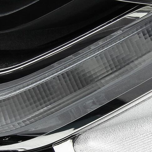 AKKON - يناسب 2018 2019 2020 2021 Chevy Equinox [نوع الهالوجين] أنبوب LED DRL مصباح أمامي أسود للركاب الجانب الأيمن 18 19 20 in Kuwait
