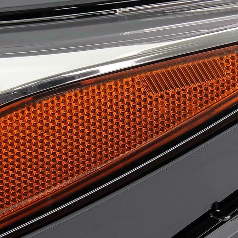 AKKON - يناسب 2018 2019 2020 2021 Chevy Equinox [نوع الهالوجين] أنبوب LED DRL مصباح أمامي أسود للركاب الجانب الأيمن 18 19 20 in Kuwait