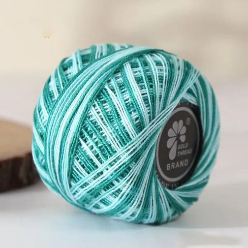 1pc Cotton Yarn Balls Cotton Medium Weight for Crochet Knitting DIY Crafts Beginner Friendly (Yellow Green White) in Saudi Arabia