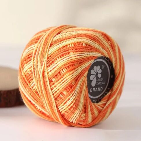 1pc Cotton Yarn Balls Cotton Medium Weight for Crochet Knitting DIY Crafts Beginner Friendly (Yellow Green White) in Saudi Arabia