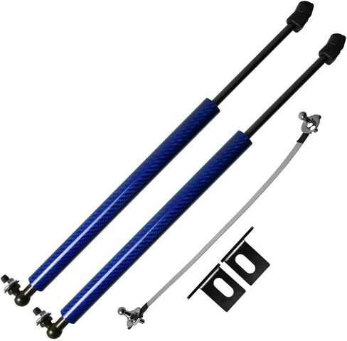 Lift Support Struts for Hyundai Elantra Avante i30 (CN7) 2020-2024 Modify Front Hood Bonnet Gas Spring Shocks Damper Carbon Fiber Prop Rod (Black Carbon Fiber) in Saudi Arabia