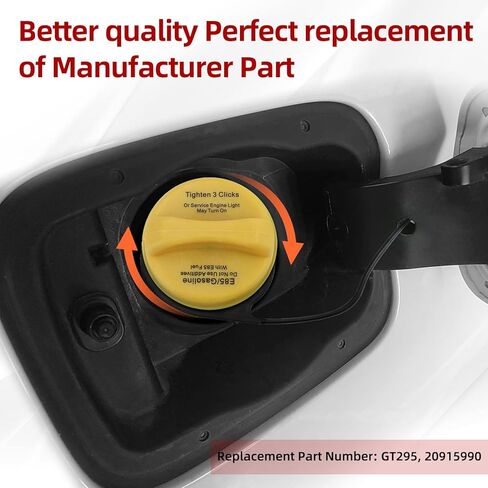 Gas Cap,Fuel Tank Cap Replacement 20915990 GT295 Compatible with Chevy GMC Cadillac 2007-2011 Silverado 1500,Tahoe,Sierra 1500,Yukon,2009-2011 Escalade in Saudi Arabia