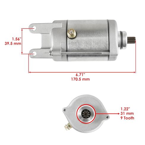 Caltric Starter Compatible with Kymco Mxu Maxxer Mongoose 250 300 2004 2005 2006 2007-2013 31210-LBA7-900 in Saudi Arabia