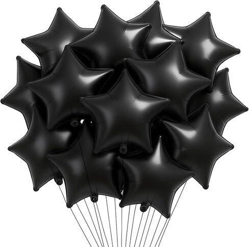 20 Pieces 18 Inch Star Foil Balloons, Metallic Mylar Star-Shaped Balloons for Birthdays, Baby Showers, Graduations, Weddings, Anniversaries, Christmas, New Year’s Eve, and Party Decorations (Silver) in Saudi Arabia