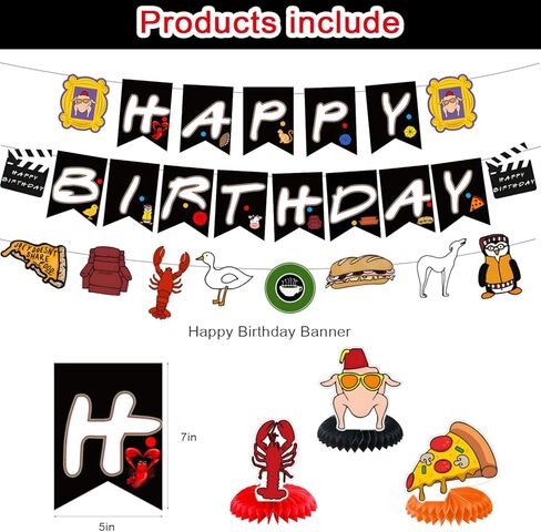 Friends Birthday Party Supplies, Friends Tv ShowParty Decorations Set Include Banner, Centerpieces, Balloons, Cake Cupcake Toppers for TV Show Fans Party Decor in Saudi Arabia