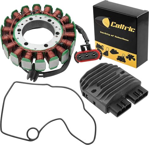 Caltric Stator Regulator Rectifier and Gasket Compatible With Polaris Ranger Crew 570 Efi 2014-2015 in Saudi Arabia