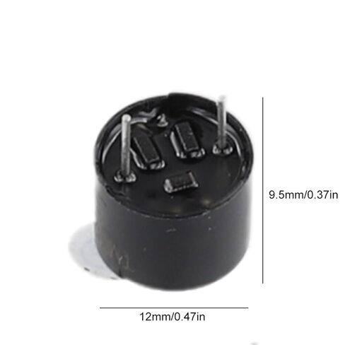 10PCS Active Buzzer Sounder Speaker Buzzer 5V Buzzer Alarm Ringer 12 * 9.5mm Magnetic Long Continous Beep Tone in Saudi Arabia