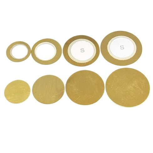 10pcs Piezo Elements Buzzer Sounder Sensor Trigger Drum Disc Copper Piezo Speaker 12MM 20MM 27MM 35MM 50MM Piezoelectric(10pcs 20MM) in Saudi Arabia