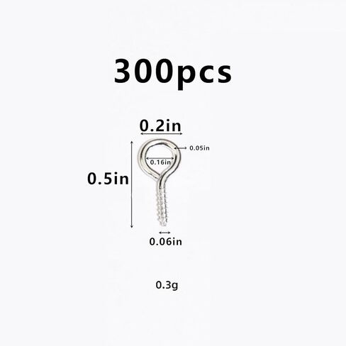 150 Pcs Small Screw Pins,10mm x 21mm Small Hooks,Hooks Screw is Suitable for Jewelry Making,DIY Making in Saudi Arabia