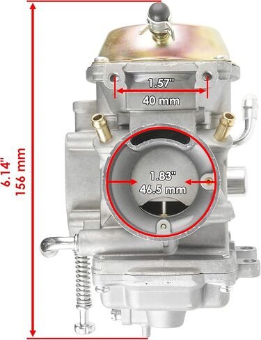 Caltric Carburetor and Air Box Intake Boot Compatible with Polaris Sportsman 700 2002 2003 2004 2005 2006 in Saudi Arabia