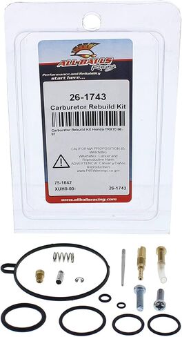 All Balls Racing Carburetor Rebuild Kit 26-1743 Compatible With/Replacement For Honda TRX70 1986-1987 in Saudi Arabia