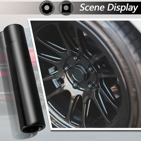 Spike Lug Nuts Socket Key with 7 Spline, Spiked Lug Nut Key Solid Tuner, 4.9" Tall One Piece Spiked Lug Nut Accessories, Suitable for M14x1.5, M14x2.0, 9/16 Chevrolet Silverado Truck, Opposite ID 20mm in Saudi Arabia
