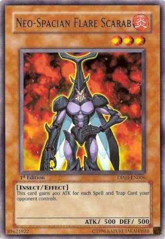 Yu-Gi-Oh Duelist Pack - Jaden Yuki 2 - Neo-Spacian Flare Scarab Rare DP03-EN006 in Saudi Arabia
