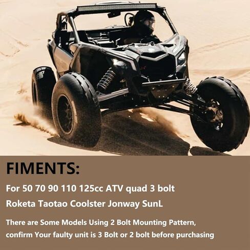 125cc 110cc 90cc ATV Starter Motor 3 Bolt Electric Starter متوافق مع TaoTao Coolster Roketa SSR Pit Bike Dirt Bike Quad 4 Wheeler Go Kart Dune Buggy in Saudi Arabia