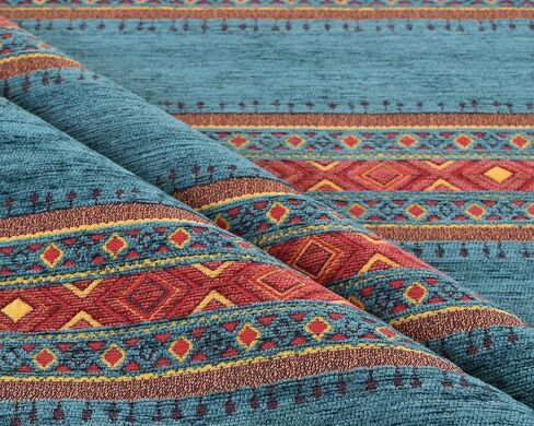 Kilim Pattern Upholstery Fabric Kilim Bohemian Boho Tapestry Tribal Southwestern Turkish Moroccan Mexican Ethnic Fabric by The Yard (1 Yard (55" x 36")) in Saudi Arabia
