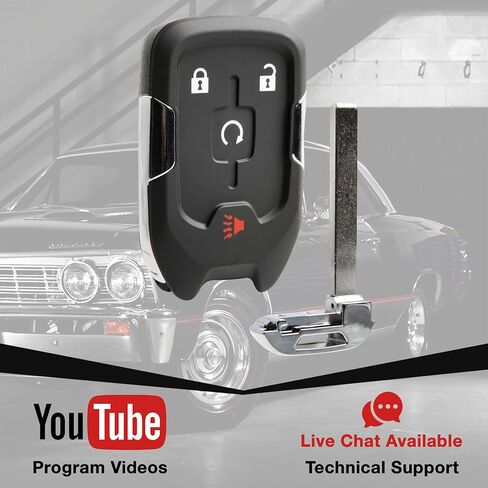 2X USARemote مفتاح تشغيل عن بعد بدون مفتاح Fob 4 أزرار بديلة لـ 2017 2018 2019 2020 2021 2022 GMC Acadia Terrain (HYQ1EA، 13584513) in Kuwait
